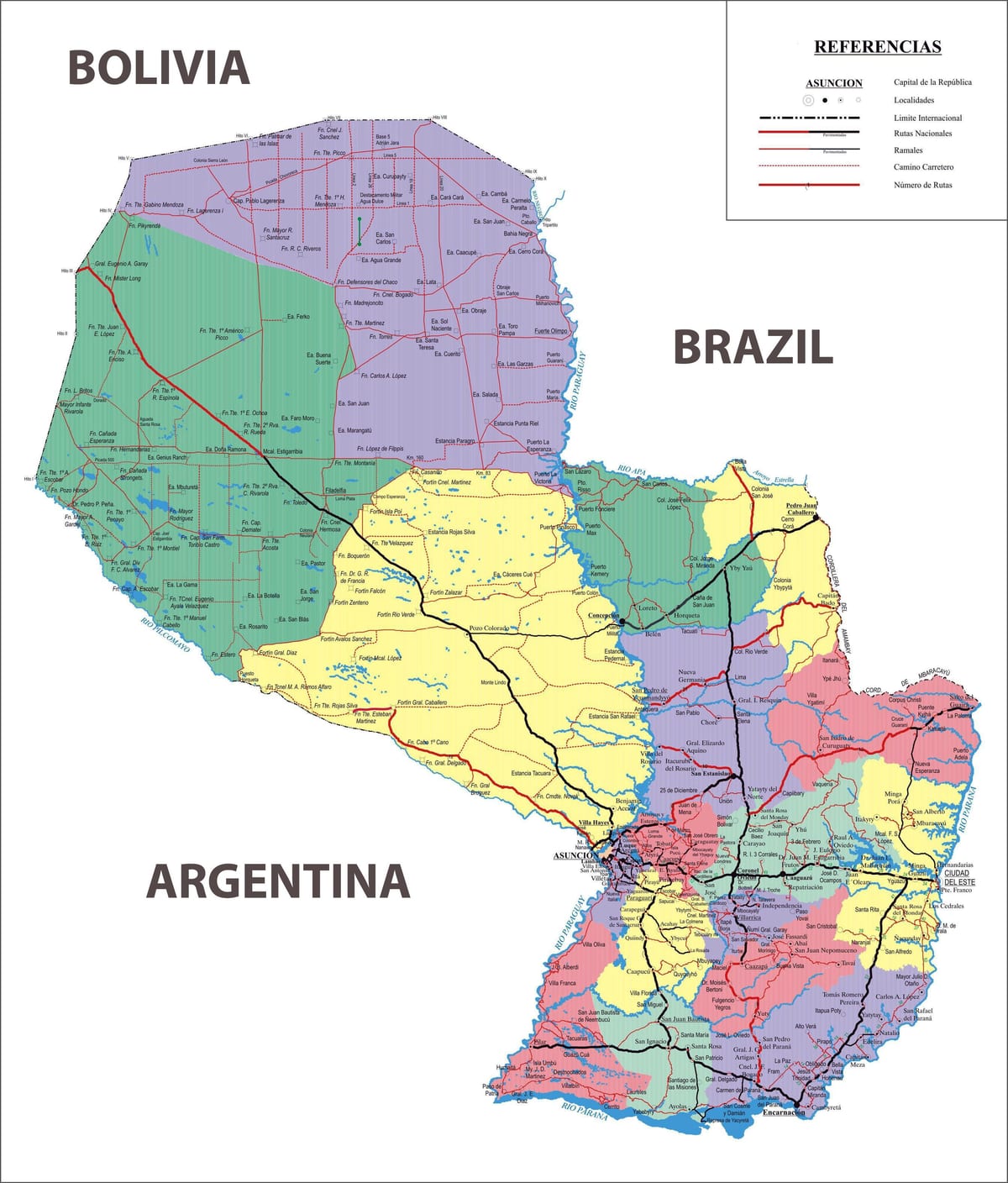 the Paraguay mapa