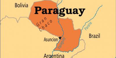 Hiriburua Paraguay mapa